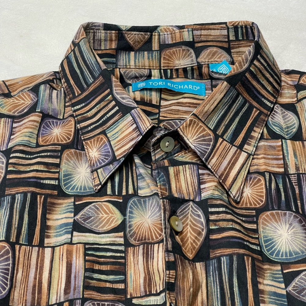 Tori Richard Men's Hawaiian Shirt Large Cotton Lawn Made in Hawaii